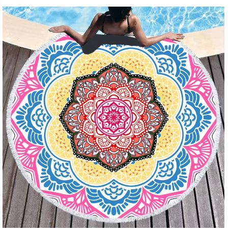 Boho Mandala Microfiber Beach Towel