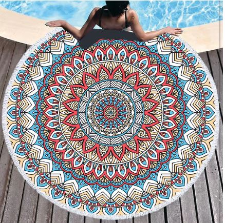 Boho Mandala Microfiber Beach Towel