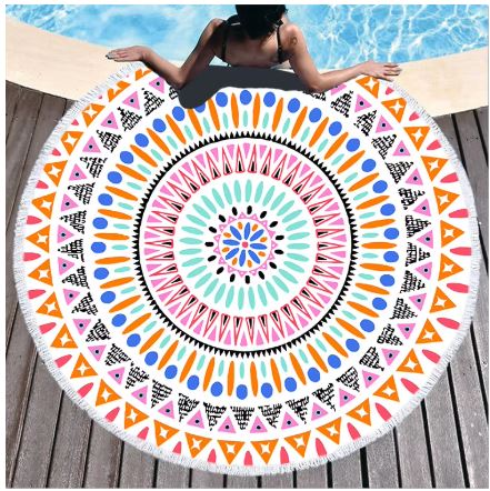 Boho Mandala Microfiber Beach Towel