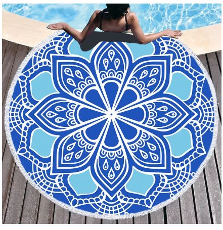 Boho Mandala Microfiber Beach Towel