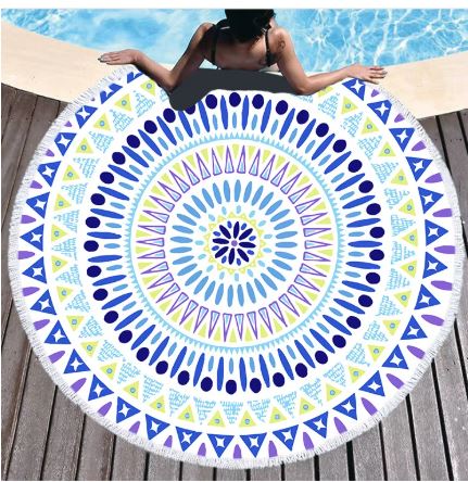 Boho Mandala Microfiber Beach Towel