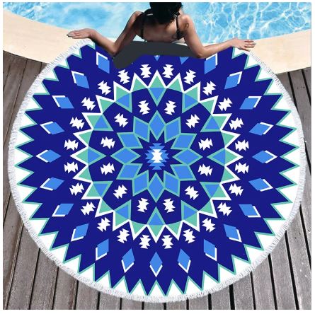 Boho Mandala Microfiber Beach Towel