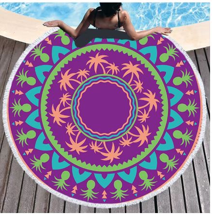 Boho Mandala Microfiber Beach Towel