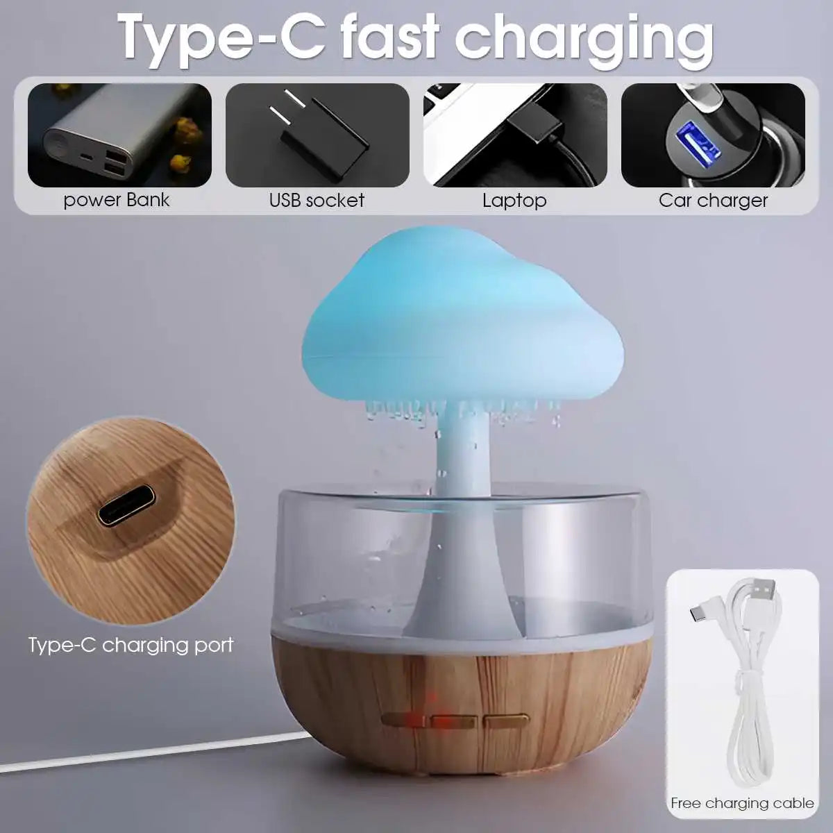 Mushroom Cloud Night Humidifier