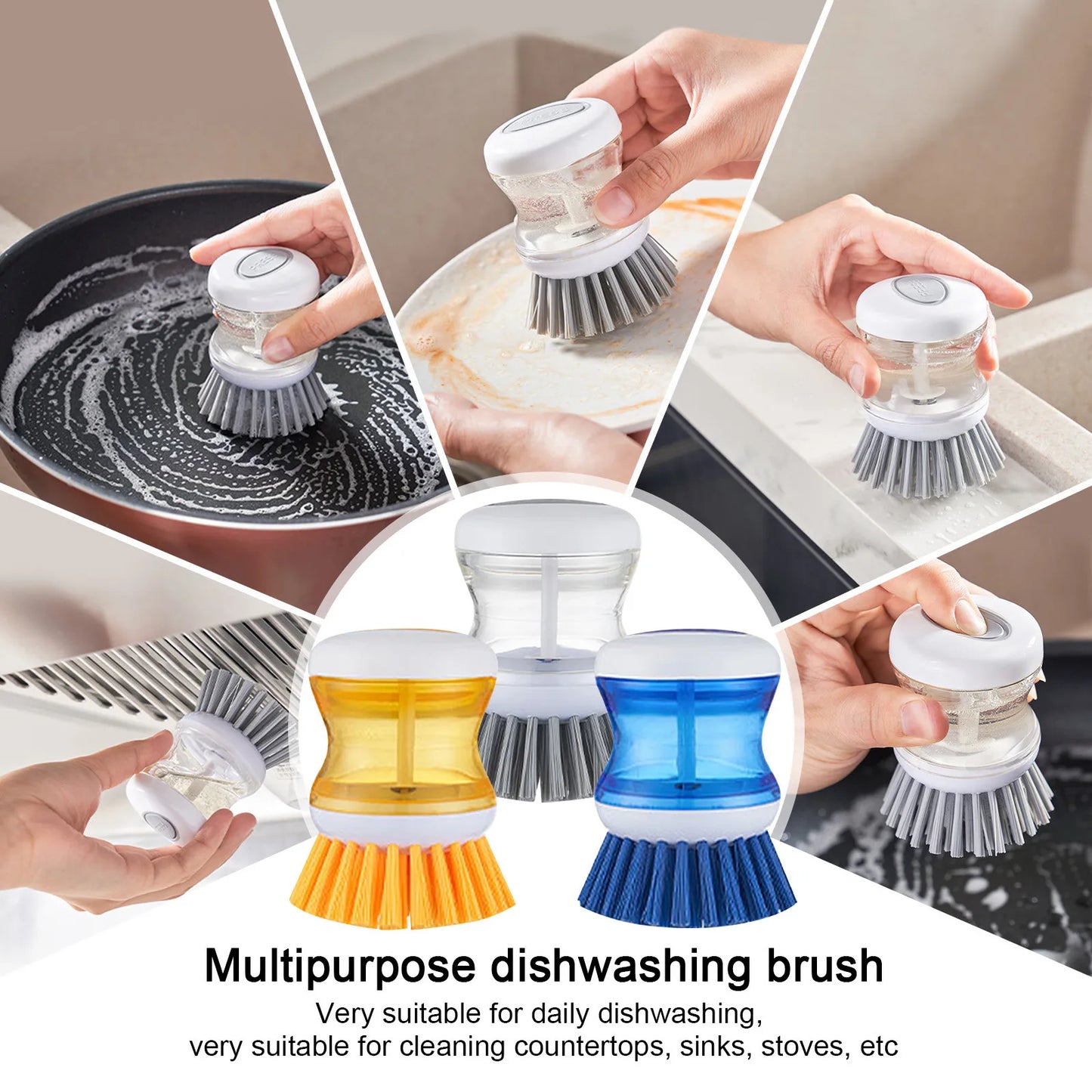 Smart Soap Dispenser Kitchen Brush