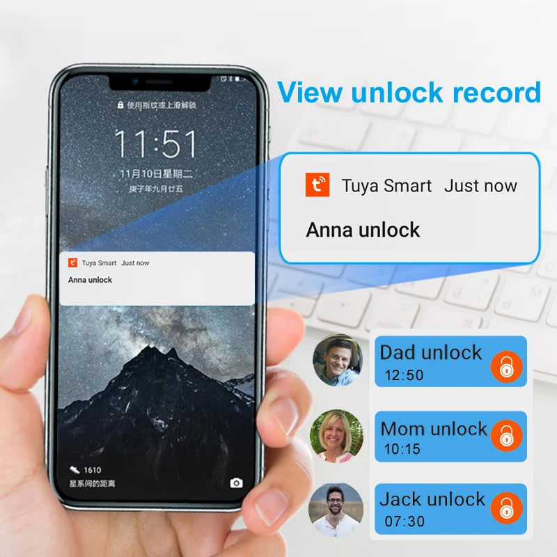 Tuya Smart Fingerprint Door Lock