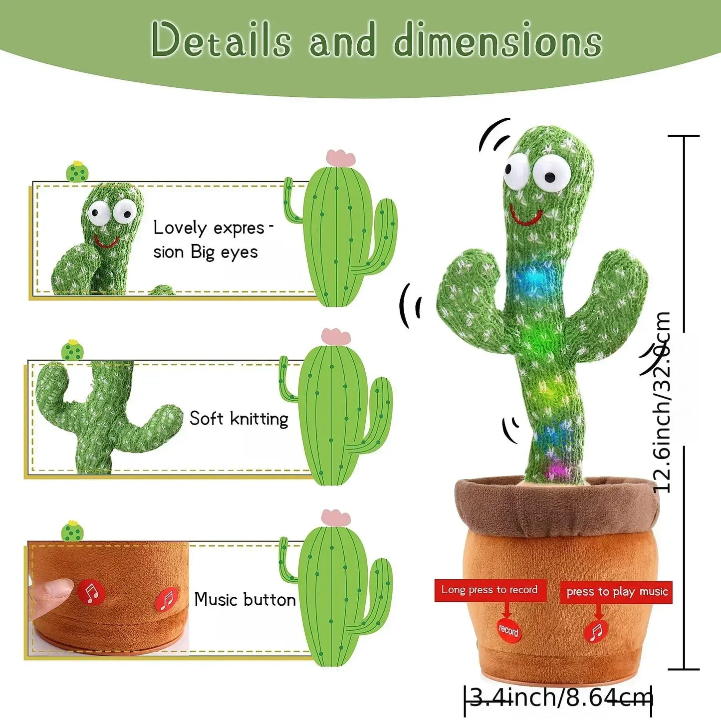 Bilingual Dancing Cactus Toy