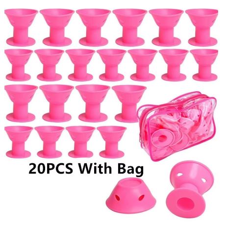 Pink Dream Heatless Hair Curlers