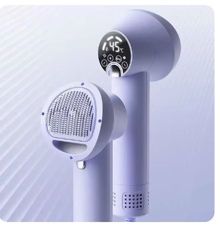 Pet Hair Dryer with Slicker Brush