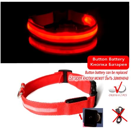 GlowSafe LED Dog Collar