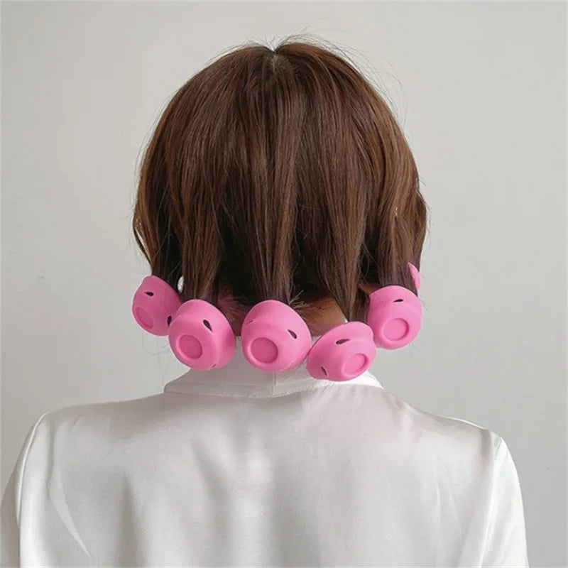 Pink Dream Heatless Hair Curlers