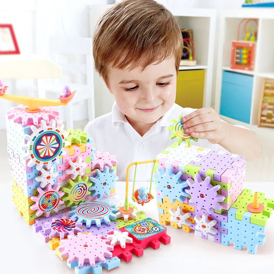 Electric Gear Building Block Set