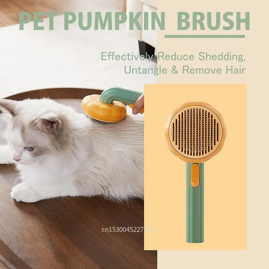 Pumpkin Pet Hair Brush