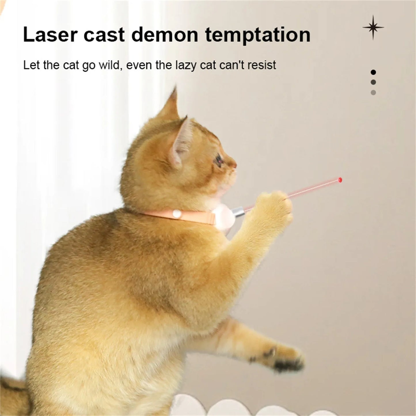 Smart Laser Cat Teaser Collar