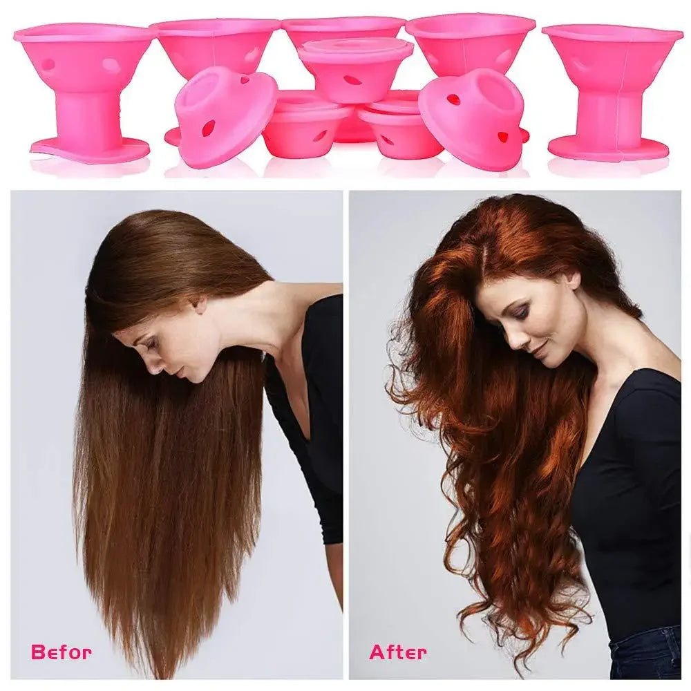 Pink Dream Heatless Hair Curlers