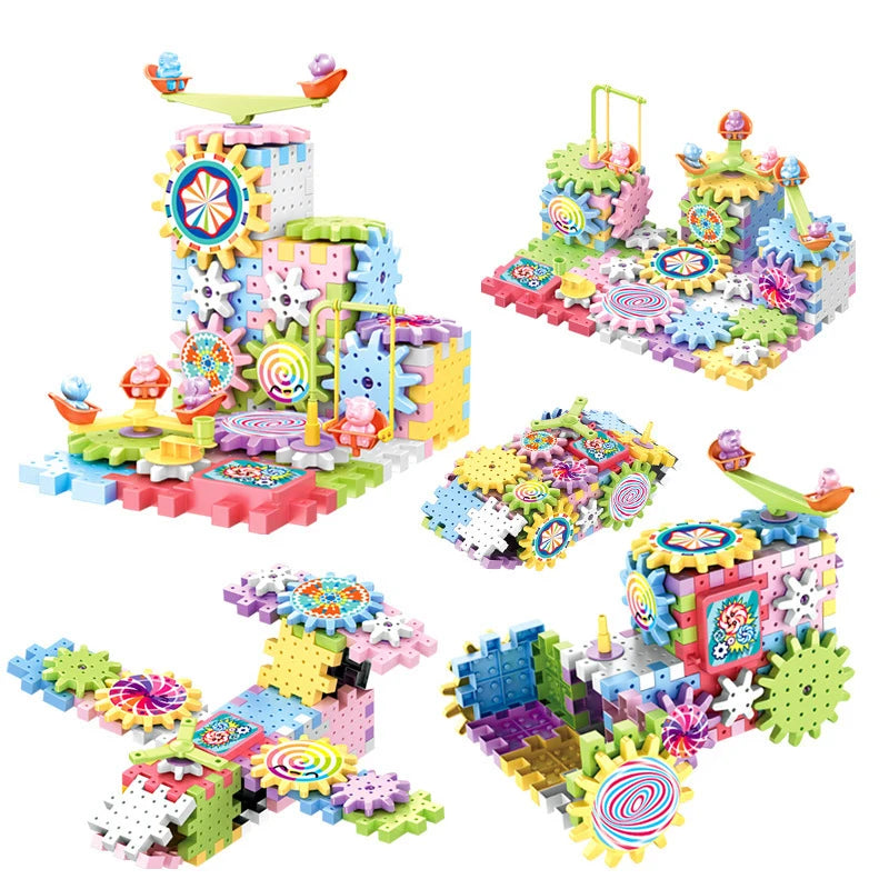 Electric Gear Building Block Set