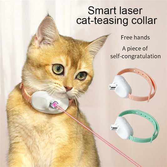 Smart Laser Cat Teaser Collar