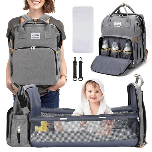 Foldable Travel Diaper Bag Backpack