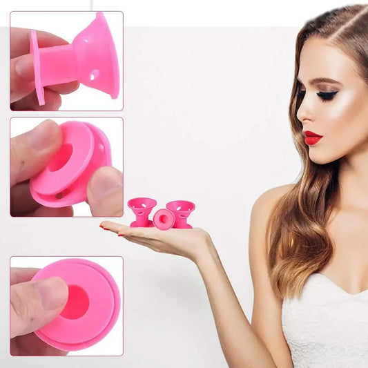 Pink Dream Heatless Hair Curlers