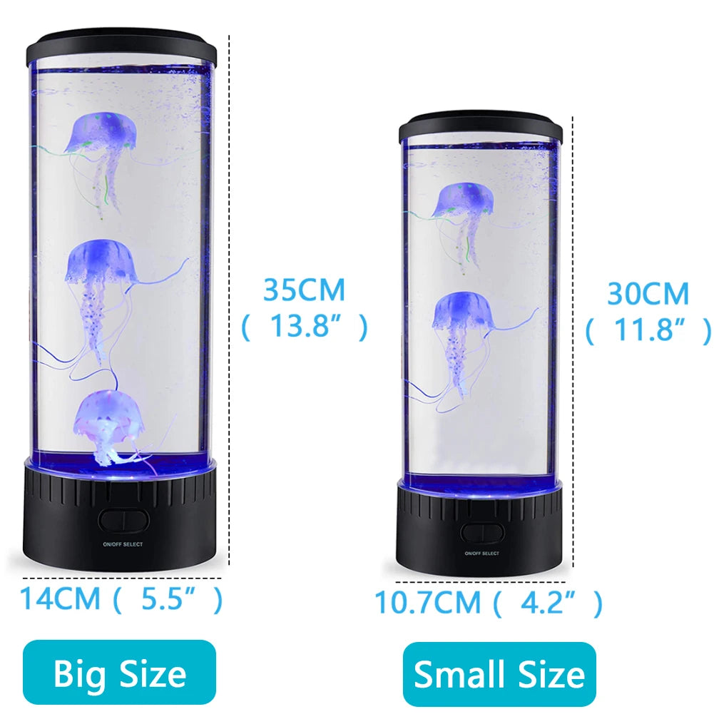 Colorful Jellyfish LED Aquarium Lamp