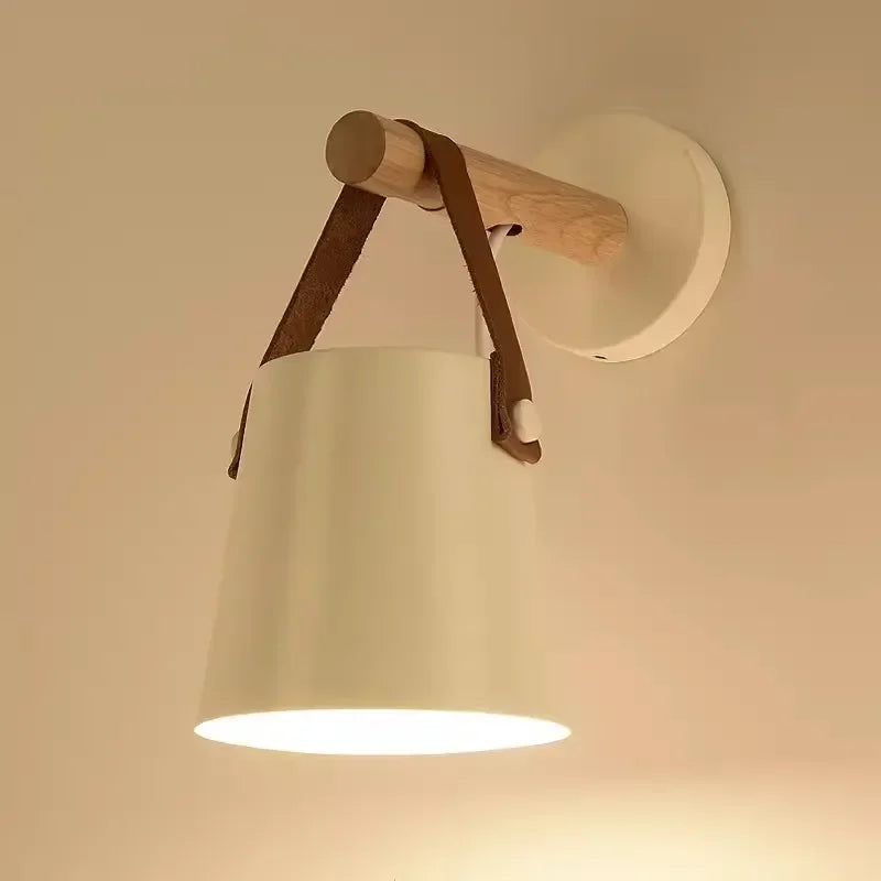 Nordic Wood LED Wall Lamp