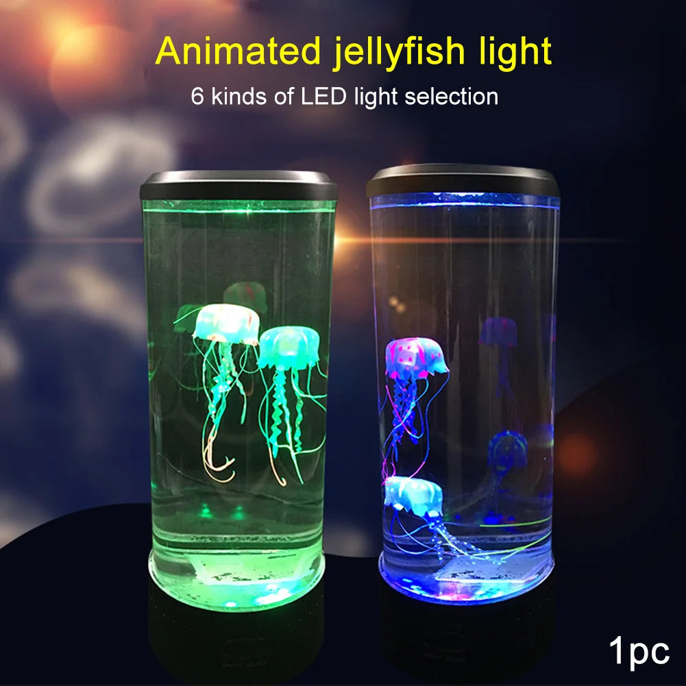 Colorful Jellyfish LED Aquarium Lamp